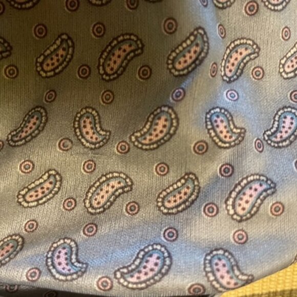 Organically Grown by Arpeja vintage gray paisley long slv blouse, M, good cond. - Picture 2 of 6